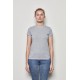 Women Grey 100% Organic Cotton Round Neck Basic T-Shirt