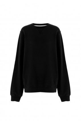 Better Cotton Siyah Unisex Sweatshirt Better Cotton Siyah Unisex Sweatshirt