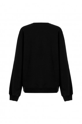 Better Cotton Siyah Unisex Sweatshirt